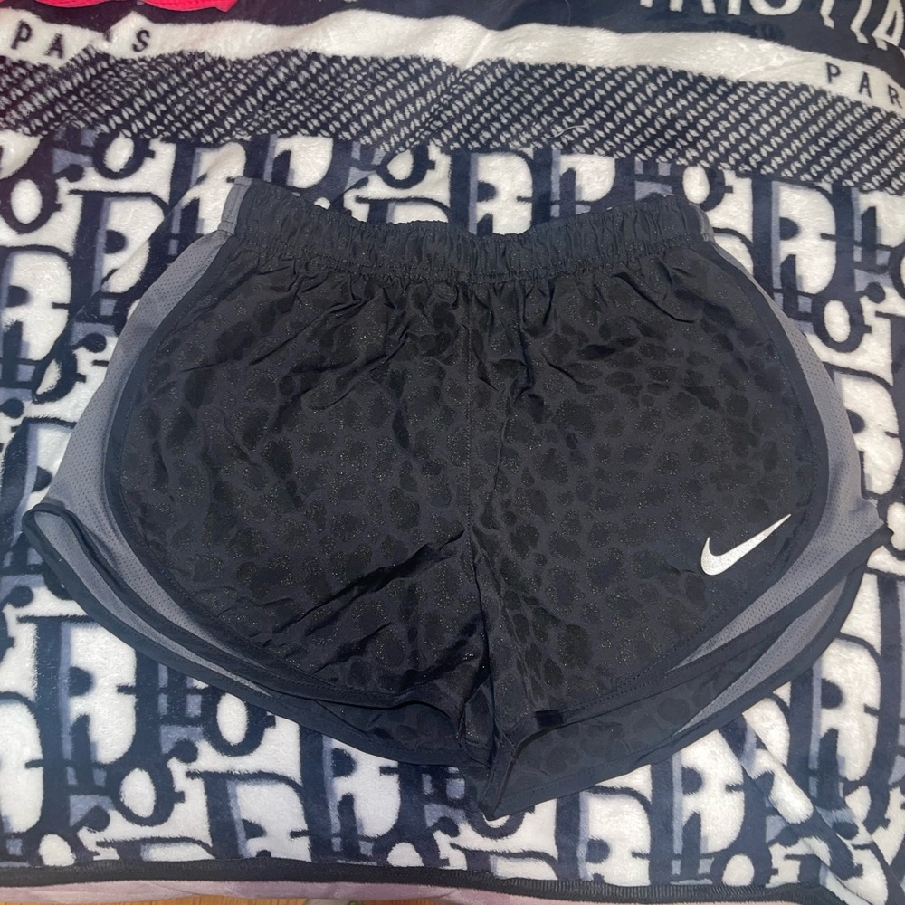 Nike leopard glitter athletic shorts